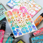 Tim Holtz Distress Twisted Citron Oxide Ink Pad And Reinker Bundle Ranger Make A Wish Card | color-code:ALT02