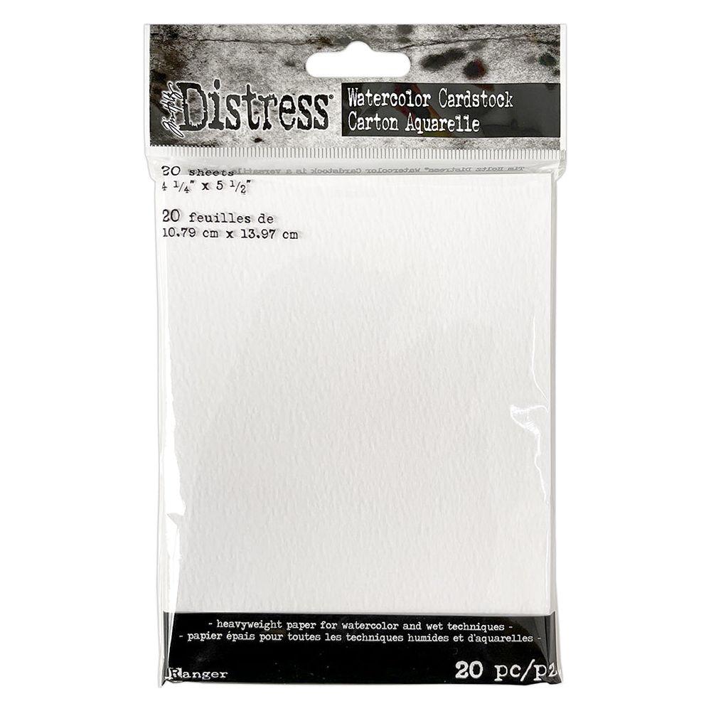 Tim Holtz 4.25 X 5.5 Distress Watercolor Cardstock Ranger TDA39549