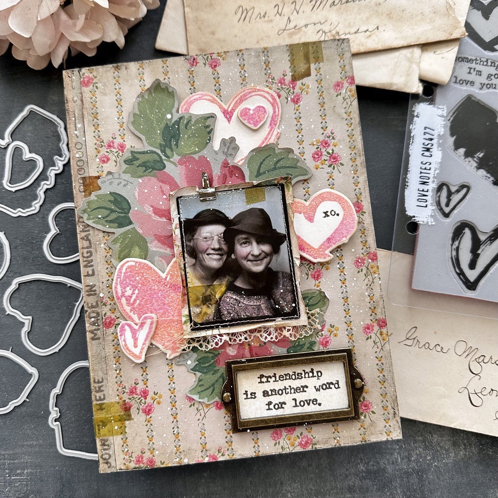 Tim Holtz 4.25 x 5.5 Distress Watercolor Cardstock Ranger TDA39549 Galentine’s Day Gift | color-code:ALT05