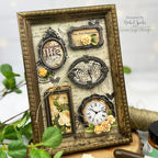 Tim Holtz Alcohol Ink Butterscotch Ranger TIM21964 Framed Decor Project | color-code:ALT02