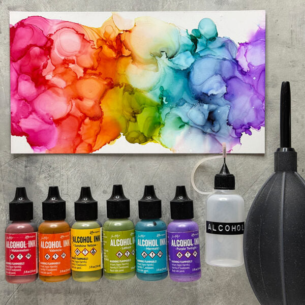 Tim Holtz Alcohol Ink Set Spring Break Ranger TAK52555 Asked and Answered Series | color-code:ALT02