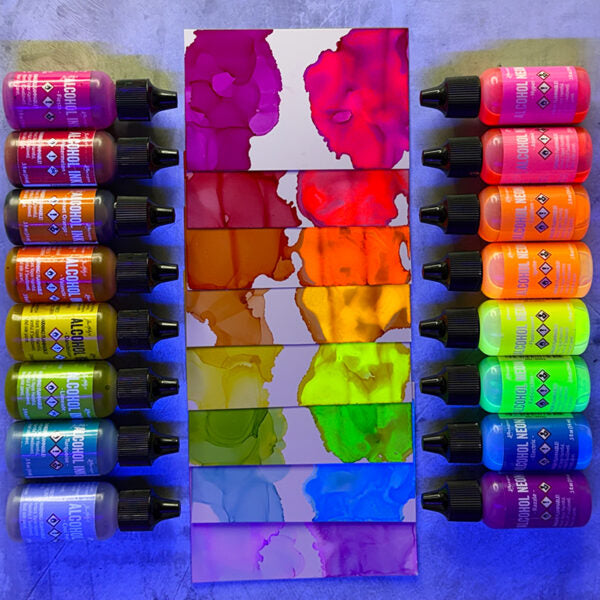 Tim Holtz Alcohol Ink Turquoise Ranger TAL52616 Blacklit Bold Colors | color-code:ALT07