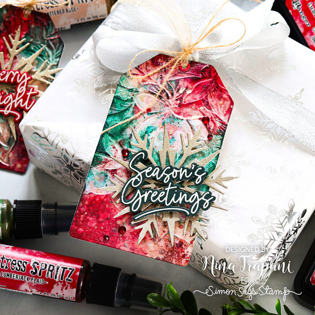 Tim Holtz Broken China Distress Spritz tdu86246 Christmas Tags | color-code:ALT01