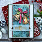 Tim Holtz Clear Stamps and Stencils Department Store, Tinsel, Sparkle thmm177 bells