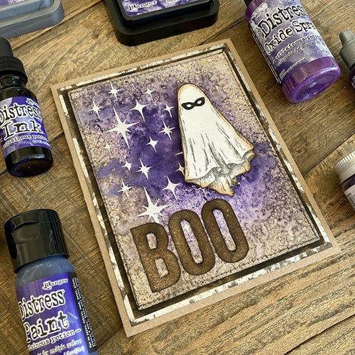 Tim Holtz Clear Stamps and Stencils Department Store, Tinsel, Sparkle thmm177 ghost