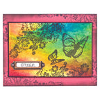Tim Holtz Cling Rubber Components Stamp FLUTTER COM022 butterfly