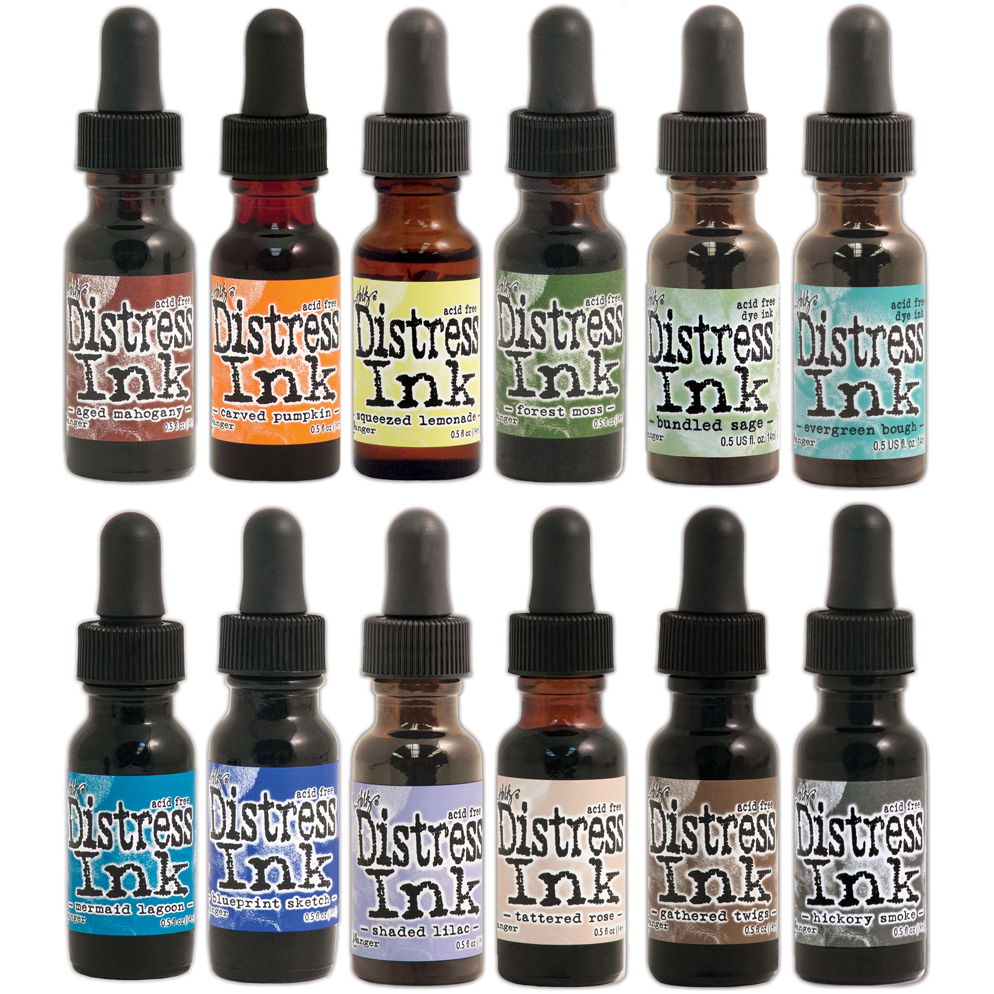 Tim Holtz Distress 12 Reinkers Bundle 5