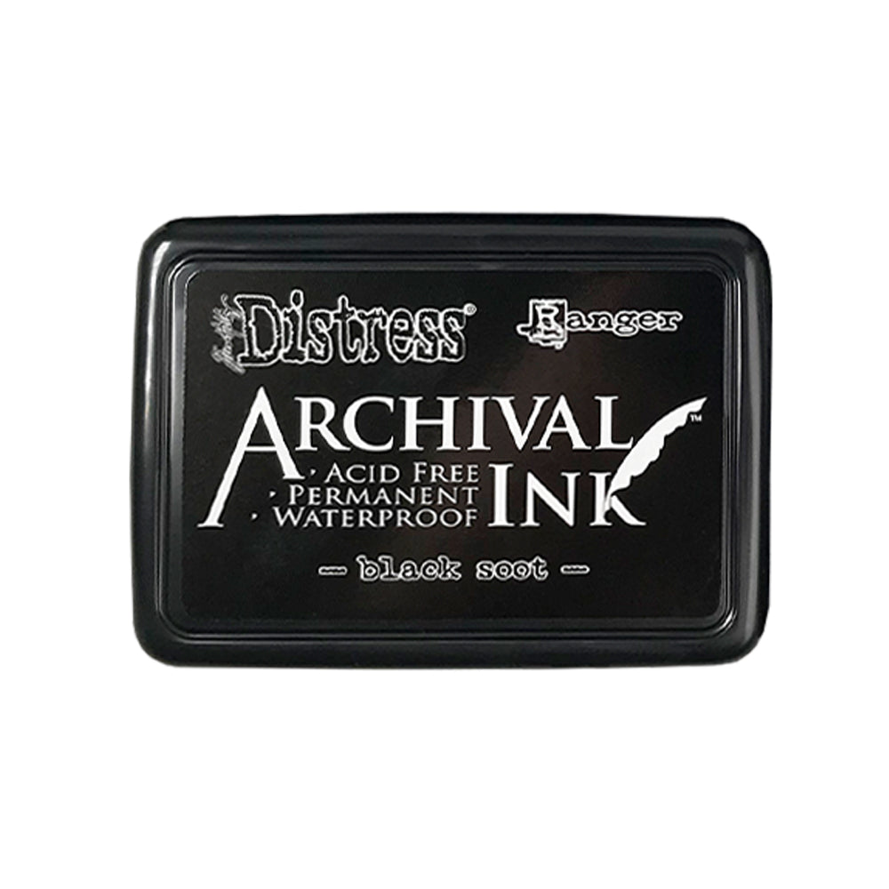 Tim Holtz Distress Archival Ink Pad Black Soot Ranger