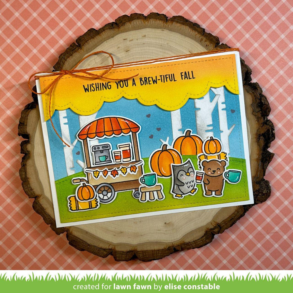 Tim Holtz Distress Broken China Oxide Ink Pad And Reinker Bundle Ranger Fall Coffee Card | color-code:ALT01