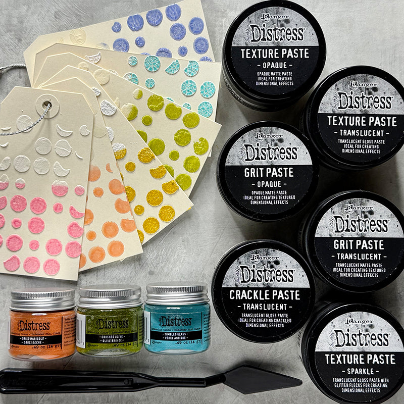 Tim Holtz Distress Embossing Glaze Crushed Olive Ranger tde79163 Texture Tags | color-code:ALT12