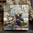 Tim Holtz Distress Embossing Glaze Villainous Potion Ranger tde78876 Halloween Vignette Panel | color-code:ALT01