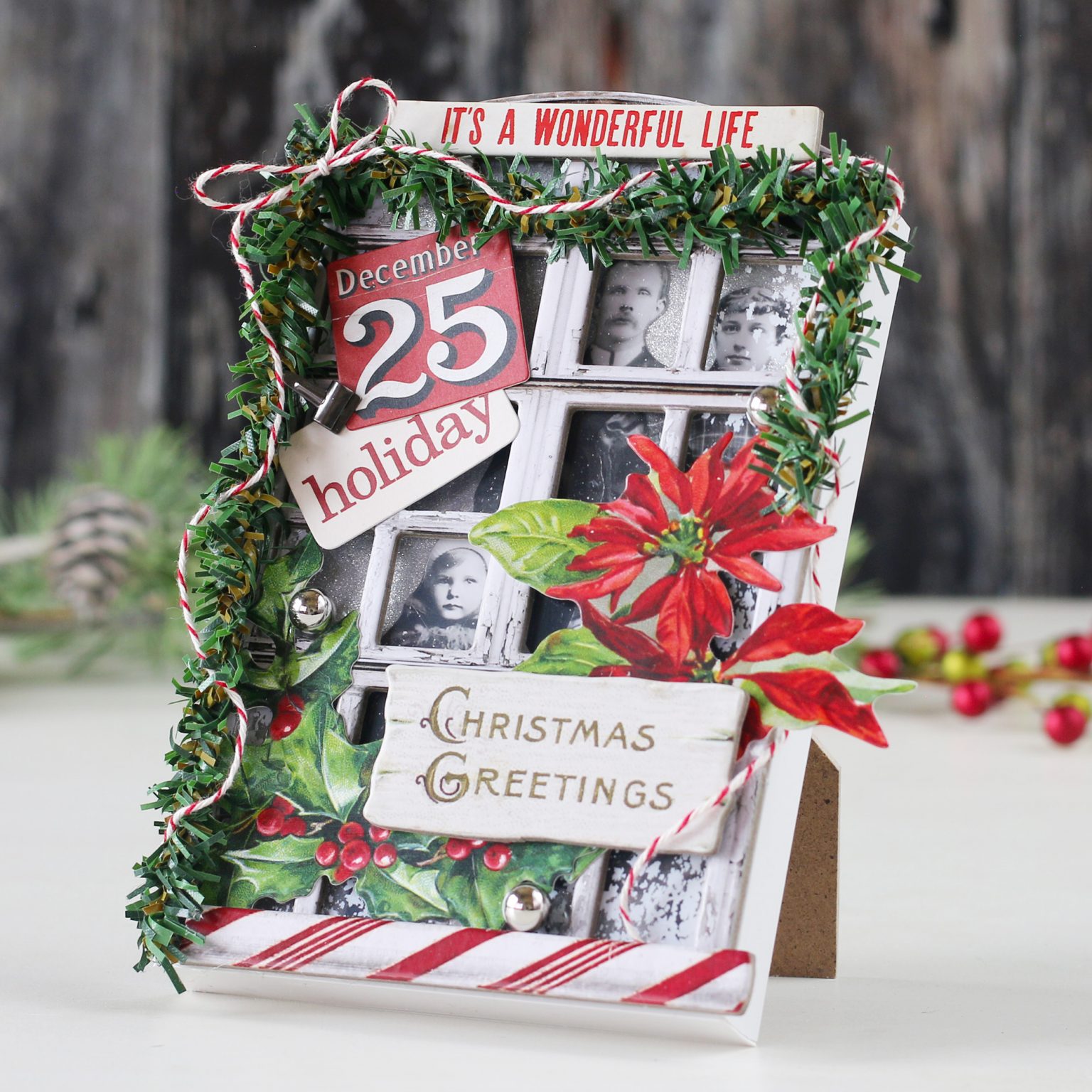 Tim Holtz Distress Mini Ink Pad Iced Spruce Ranger TDP40019 Christmas Collage | color-code:ALT03