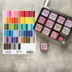 Tim Holtz Distress Mini Ink Pad Label Sheets With White Printing Bundle Of 2 Distress Storage | color-code:ALT01