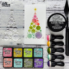 Tim Holtz Distress Mini Ink Pad Picked Raspberry Ranger TDP40088 Colorful Christmas Tree | color-code:ALTM10