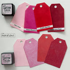 Tim Holtz Distress Mini Oxide Ink Pad Kits 1-6 And 2 Storage Tins Bundle Color Swatches | color-code:ALT02
