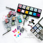 Tim Holtz Distress Mini Oxide Ink Pad Kits 1-6 And 2 Storage Tins Bundle Tips And Tricks