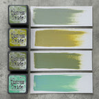 Tim Holtz Distress Mini Oxide Ink Pad Peeled Paint tdi91134 Swatches