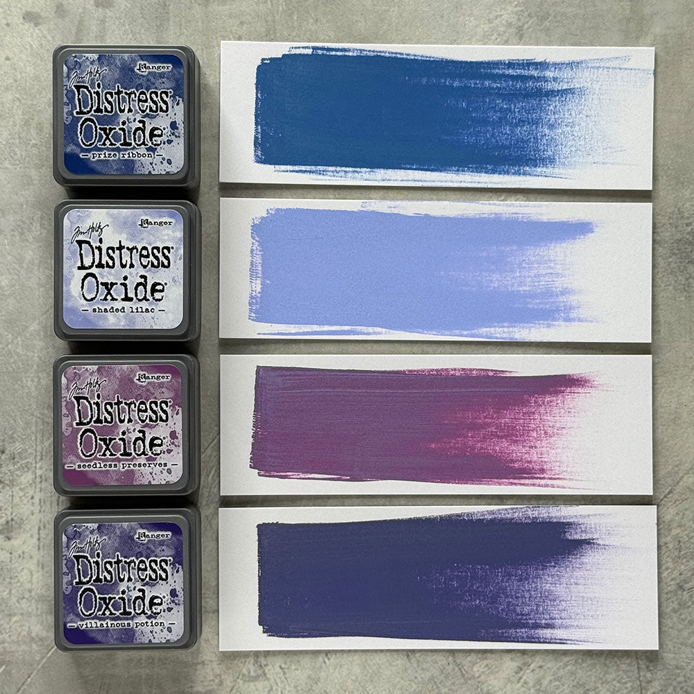 Tim Holtz Distress Mini Oxide Ink Pad Shaded Lilac tdi91288 Swatches