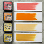 Tim Holtz Distress Mini Oxide Ink Pads Kit 14 And Reinkers Bundle Swatches