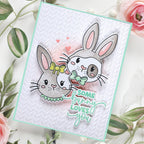 Tim Holtz Distress Oxide Ink Pad Cracked Pistachio Ranger TDO55891 Bunny Love Card | color-code:ALT04