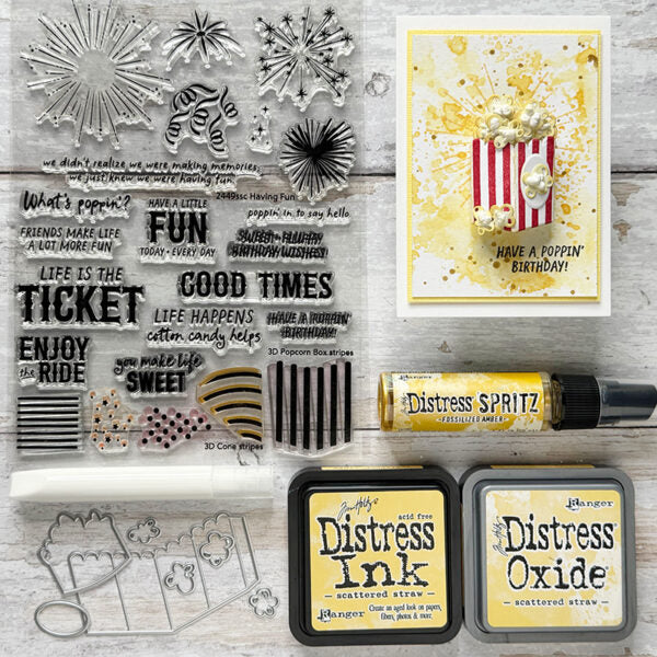 Tim Holtz Distress Oxide Ink Pad Scattered Straw Ranger tdo56188 Carnival Snacks Cards | color-code:ALT11