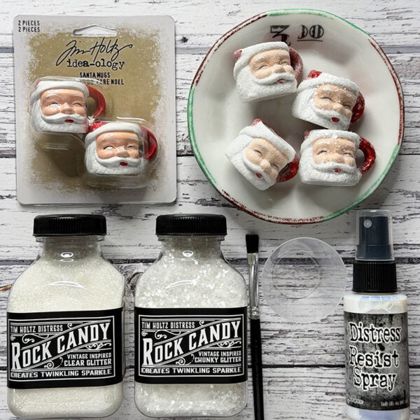 Tim Holtz Distress Rock Candy And Rock Candy Chunky Special Edition Bundle Santa Mugs | color-code:ALT11