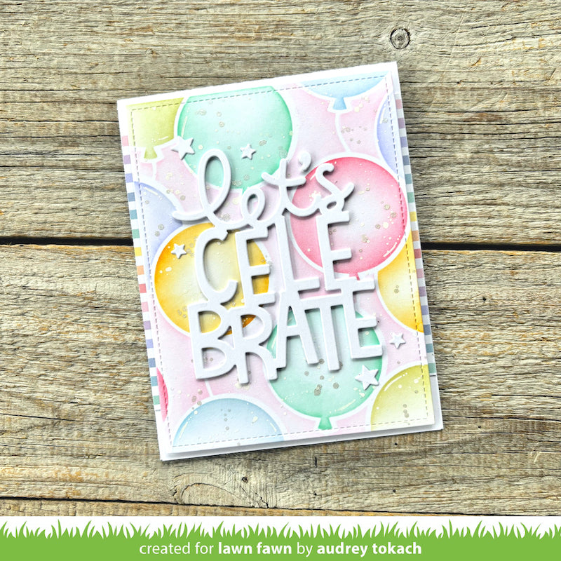 Tim Holtz Distress Shaded Lilac Ink Pad And Reinker Bundle Ranger Let’s Celebrate Card | color-code:ALT02