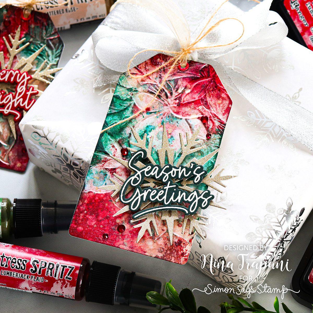 Tim Holtz Distress Tattered Rose Ink Pad And Reinker Bundle Ranger Christmas Tags | color-code:ALT01