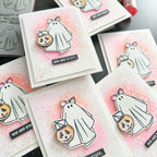 Tim Holtz Distress Texture Paste Sparkle Ranger tsck84495 Sparkly Cute Boo Notecard | color-code:ALT10