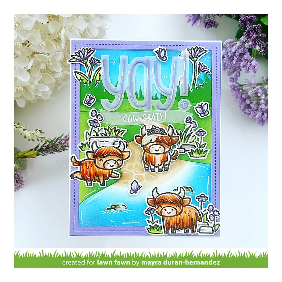 Tim Holtz Distress Twisted Citron Oxide Ink Pad And Reinker Bundle Ranger Highland Cows Card | color-code:ALT05