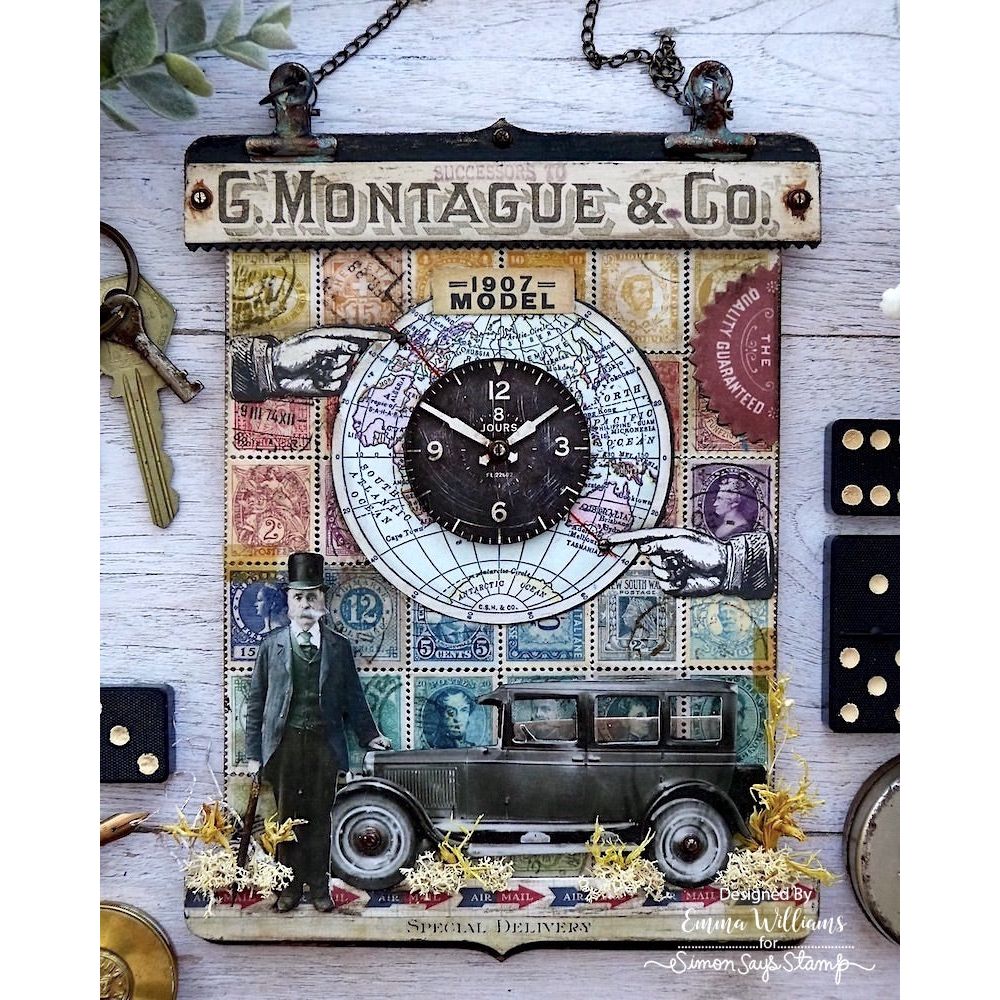 Tim Holtz Etcetera Rectangles Panels ETC020 travel | color-code:ALT02