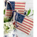 Tim Holtz Fabric By The Yard Christmas Linen Stripe pwth339 Eclectic Elements Palette CLOTH Patriotic Fabric Flags Nichol Spohr | color-code:ALT03