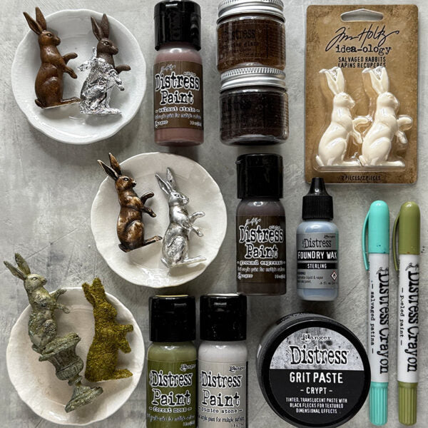 *Tim Holtz Flip Top Distress Paint Forest Moss Ranger TDF53064 Easter and Spring Ideas | color-code:ALT01