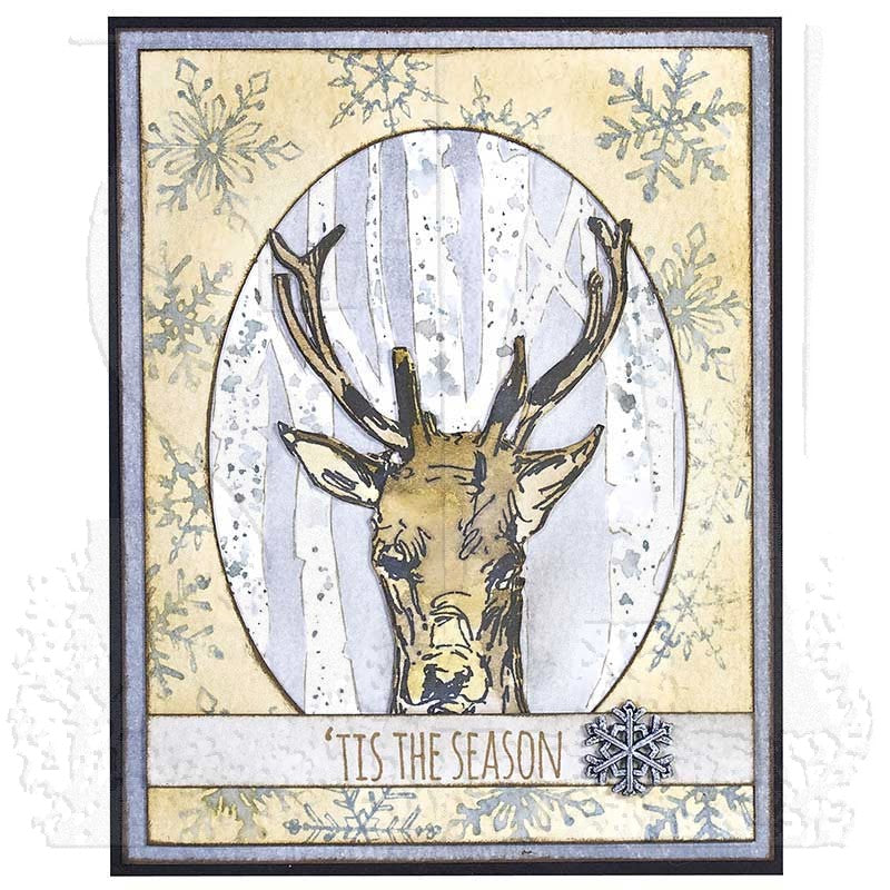 Tim Holtz Layering Stencil BIRCH THS069 deer