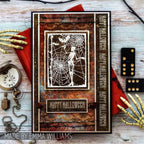 Tim Holtz Layering Stencil Batground ths046 skeleton
