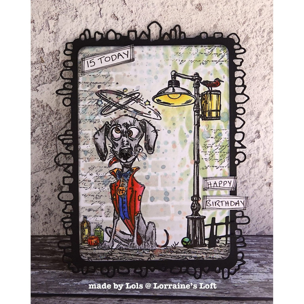 Tim Holtz Layering Stencil Bricked ths038 birthday | color-code:ALT02