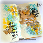Tim Holtz Layering Stencil Bubble ths002 flowers