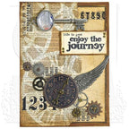 Tim Holtz Layering Stencil CLOCKWORK THS013 journey