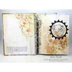 Tim Holtz Layering Stencil GEARS THS052 sepia