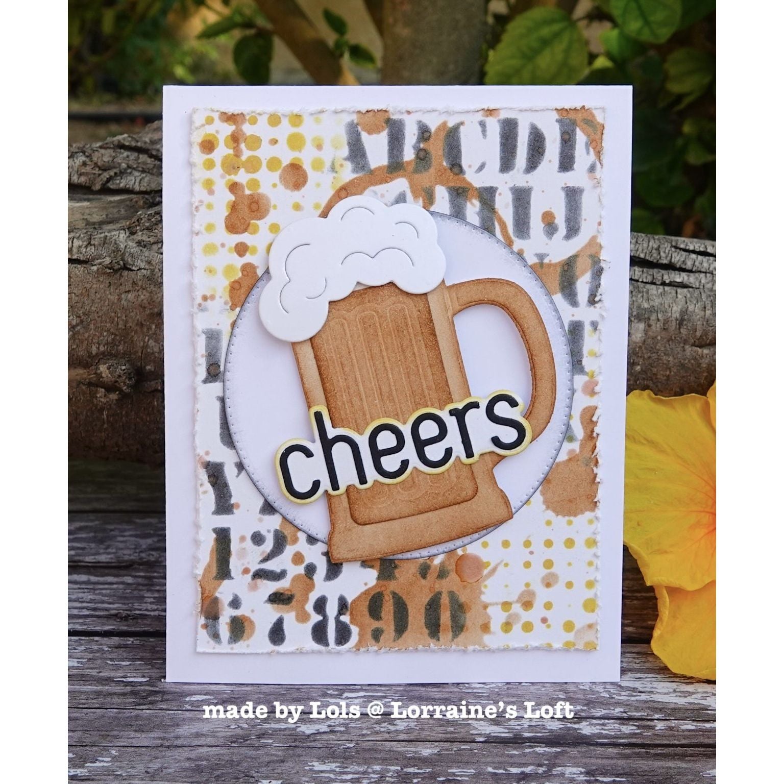 Tim Holtz Layering Stencil HALFTONE THS144 cheers | color-code:ALT01