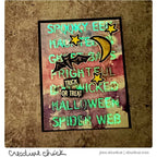 Tim Holtz Layering Stencil HALLOWEEN THS027 glowing