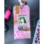 Tim Holtz Layering Stencil HEARTS THS017 pink | color-code:ALT01