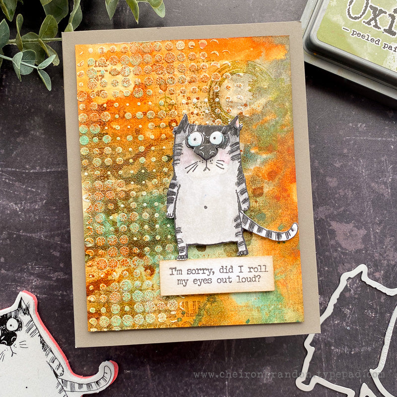 Tim Holtz Layering Stencil Halftone ths144 cat