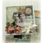 Tim Holtz Layering Stencil Hearts ths017 roses | color-code:ALT03