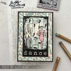 Tim Holtz Layering Stencil Heartstruck ths073 dance