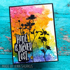 Tim Holtz Layering Stencil Honeycomb ths005 flowers