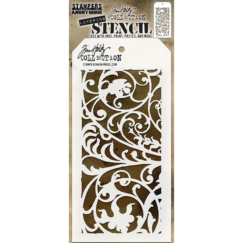 Tim Holtz Layering Stencil IRON WORKS THS148
