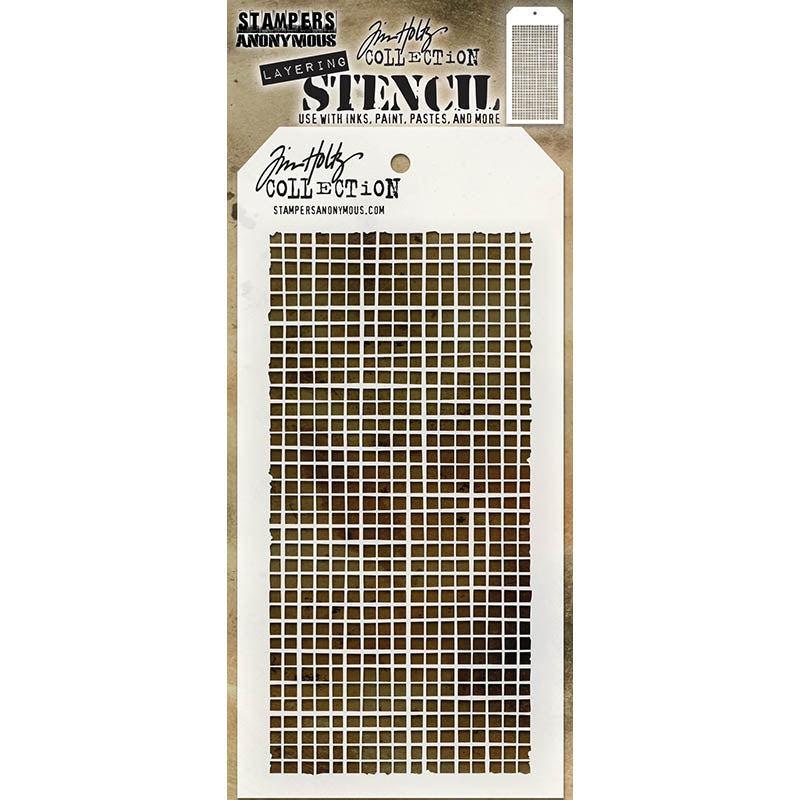 Tim Holtz Layering Stencil LINEN THS061