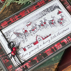 Tim Holtz Layering Stencil PLAID THS097 santa