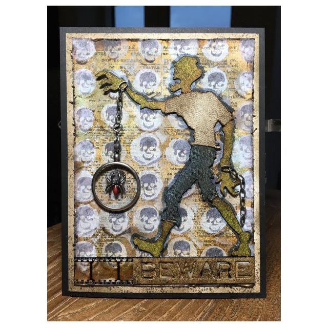 Tim Holtz Layering Stencil RINGER THS056 zombie